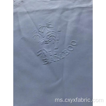 kain poliester 3d emboss reka bentuk bulu untuk katil